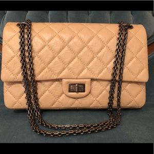Chanel 226 2.55 reissue beige ruthenium hw